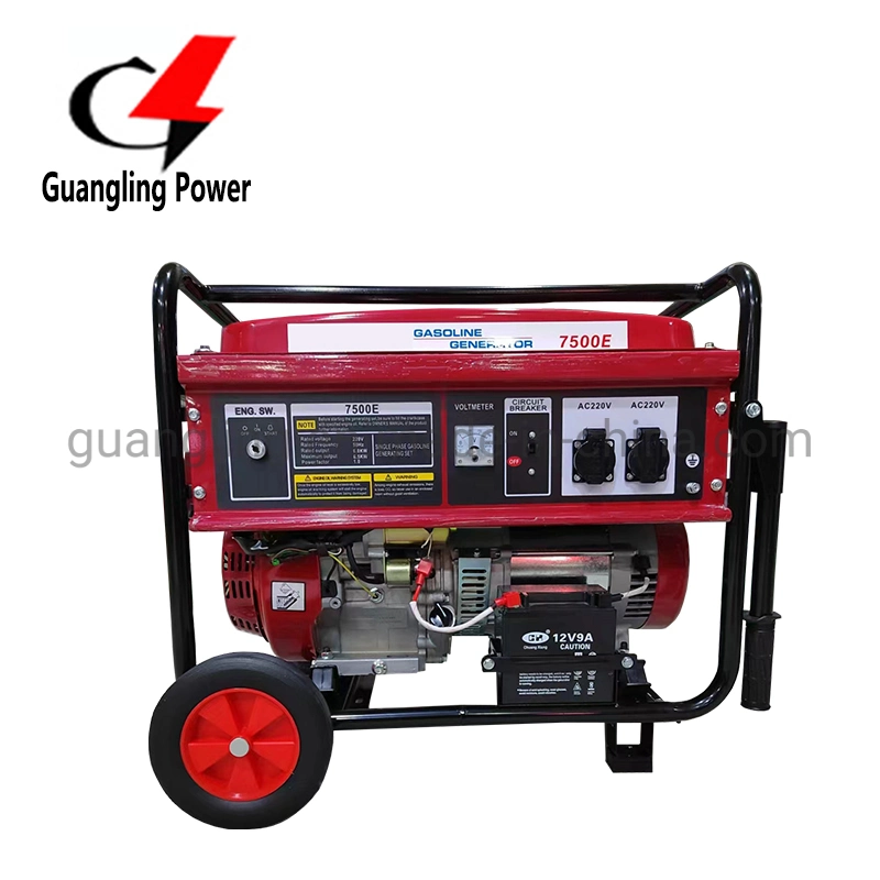 Household Single Phase 8.5kw 8500W 8.5kVA Silent Type Gasoline Generator Set