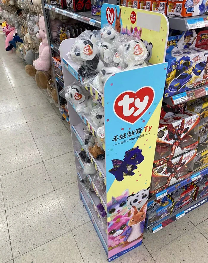 La visualización de imágenes de dibujos animados de caramelo utilizado en Rack de supermercado para la promoción, diseño de moda Soporte Snack