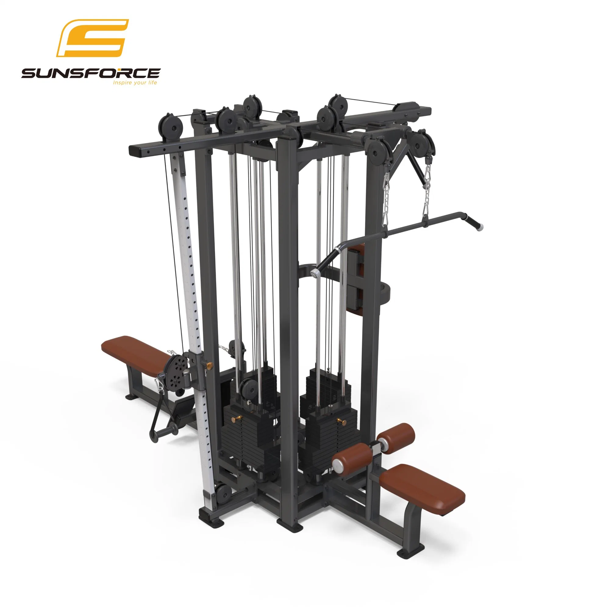 Commercial Gym Equipment Strength Machine 4-Stack Mobile Gym Free Weight Stack