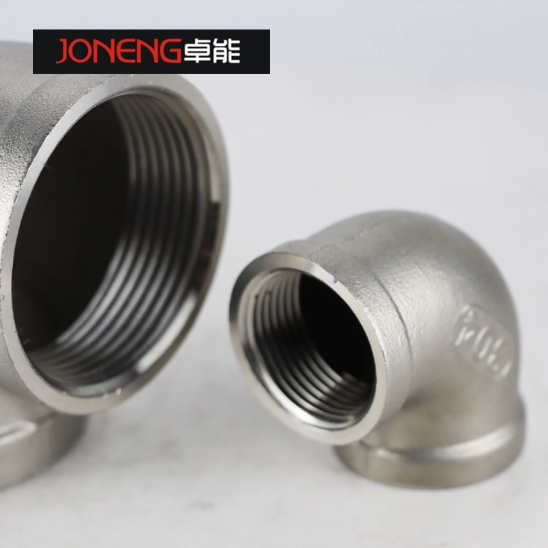 Stainless Steel Industrial Grade Seamless Long/Short 90 Degree Threaded Elbow for The Food Industry