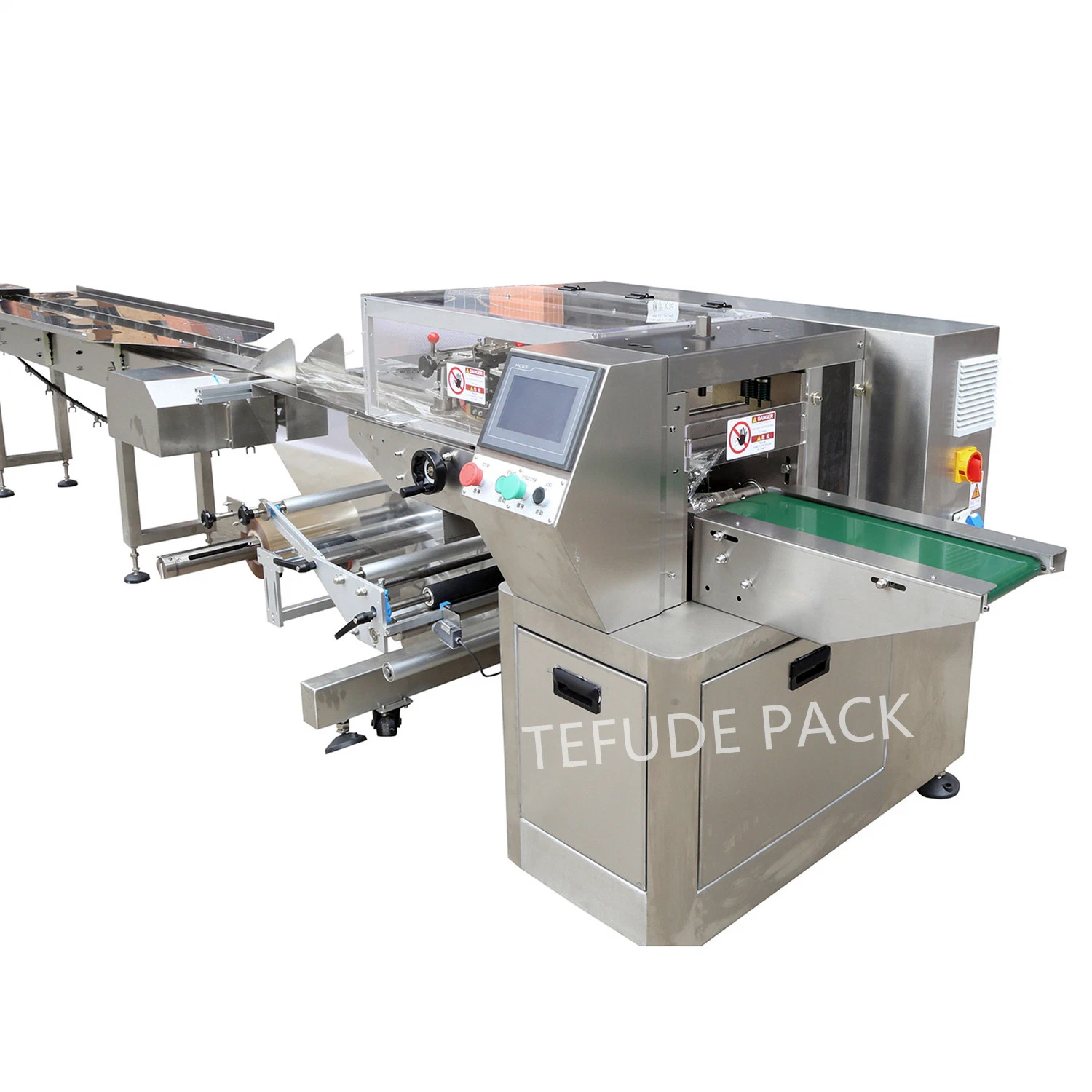 Automatic Horizontal Tissue Packing Machine Horizontal Flow Packing Machine Fully Automatic Pack Mask, Gloves, Disposable Items