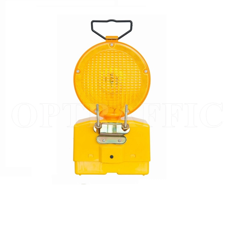 Emergency LED Battery Powered Yellow Strobe Warning Light, Road Construction Cone Traffic Light Flicker Beacon Lamp