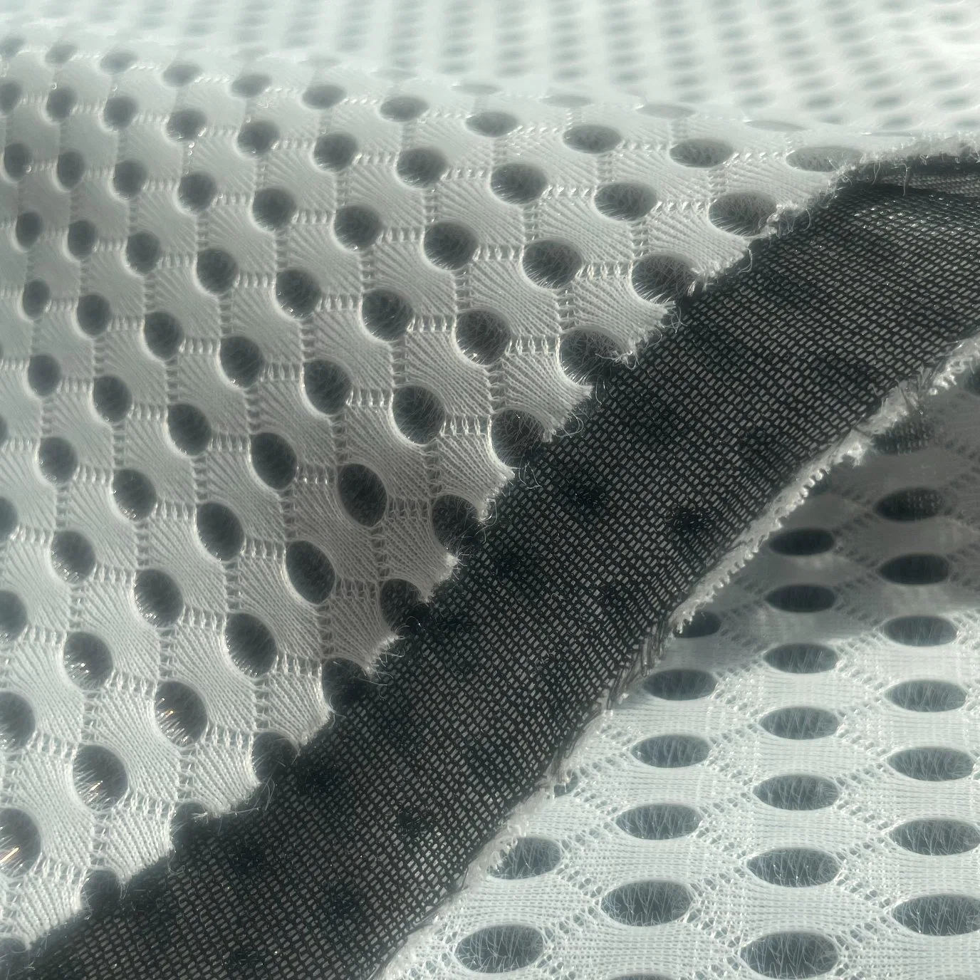 3D Mesh Eyelet Car Ceiling Fabric for Bedding Furniture Shoes Upholstery Fabric