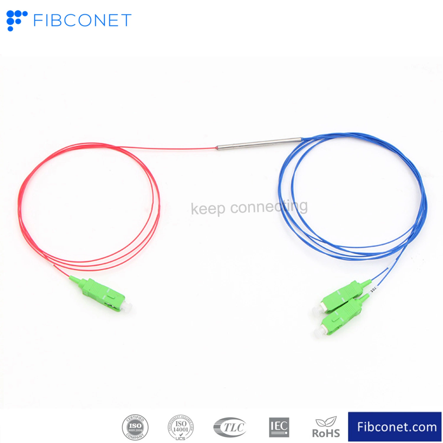 FTTH 1310/1550nm Sc APC Fiber Optic Fbt Coupler