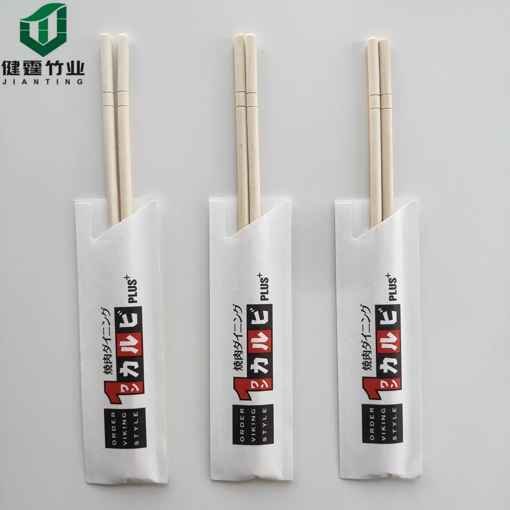 Hot Selling 20cm 21cm 23cm 24 Paper Wrapped Twins Sushi Chopsticks Japanese Wooden Wood Disposable Bamboo Chopsticks