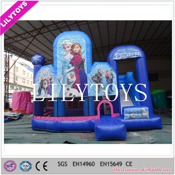 New Designed Inflatable Combo with Slide, Hot Sale Frozen Inflatables