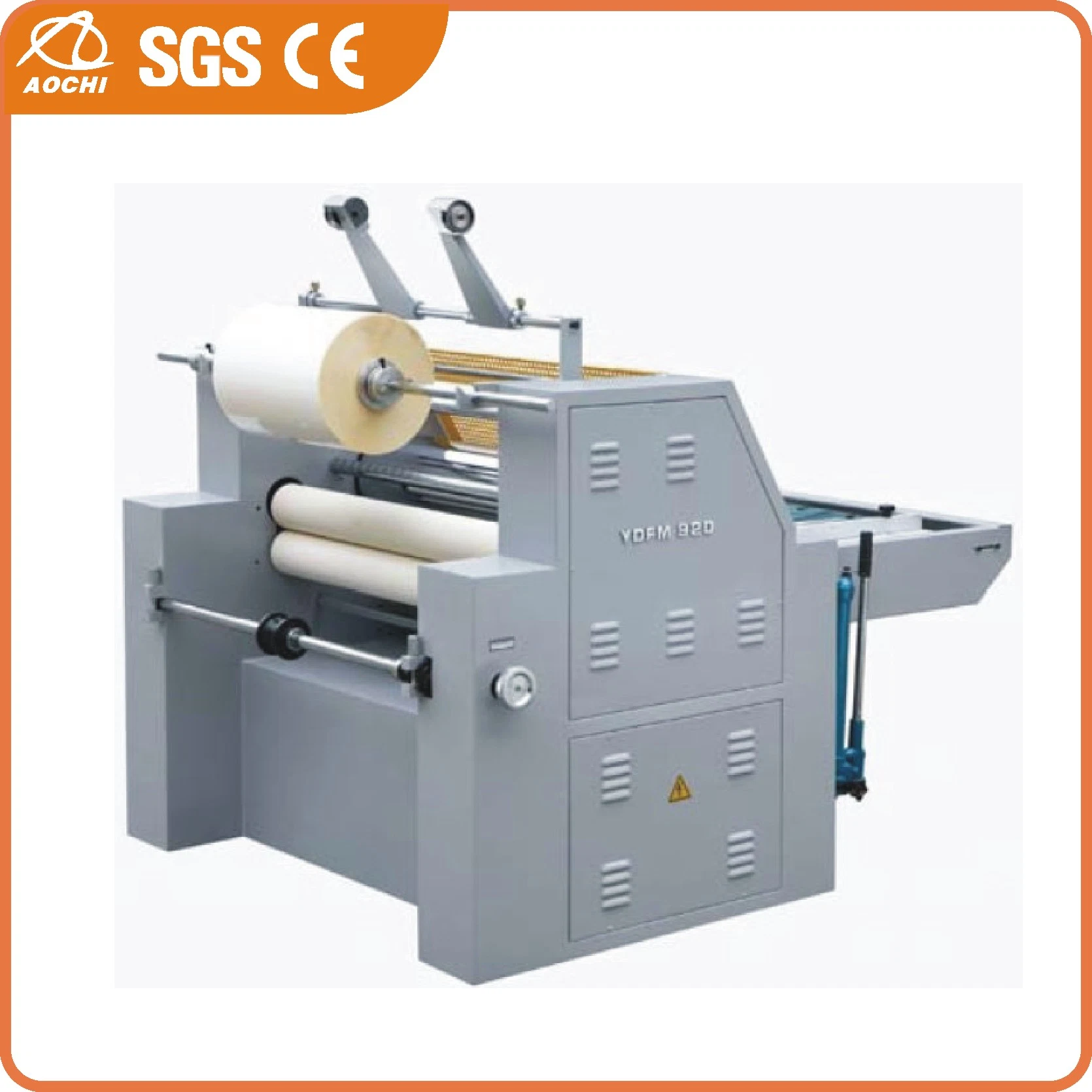 Manual Lamination with Hydraulic Heat Press Paperboard Laminating Machine
