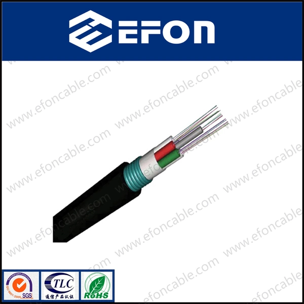 Armor Loose Tube Filled with Jelly Steel Wire Central Strength Member Duct Fiber Optic Cable