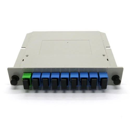 Factory Price Lgx Box Card Insertion Type FTTH Passive Fiber Optic PLC Splitter with Sc Adapter