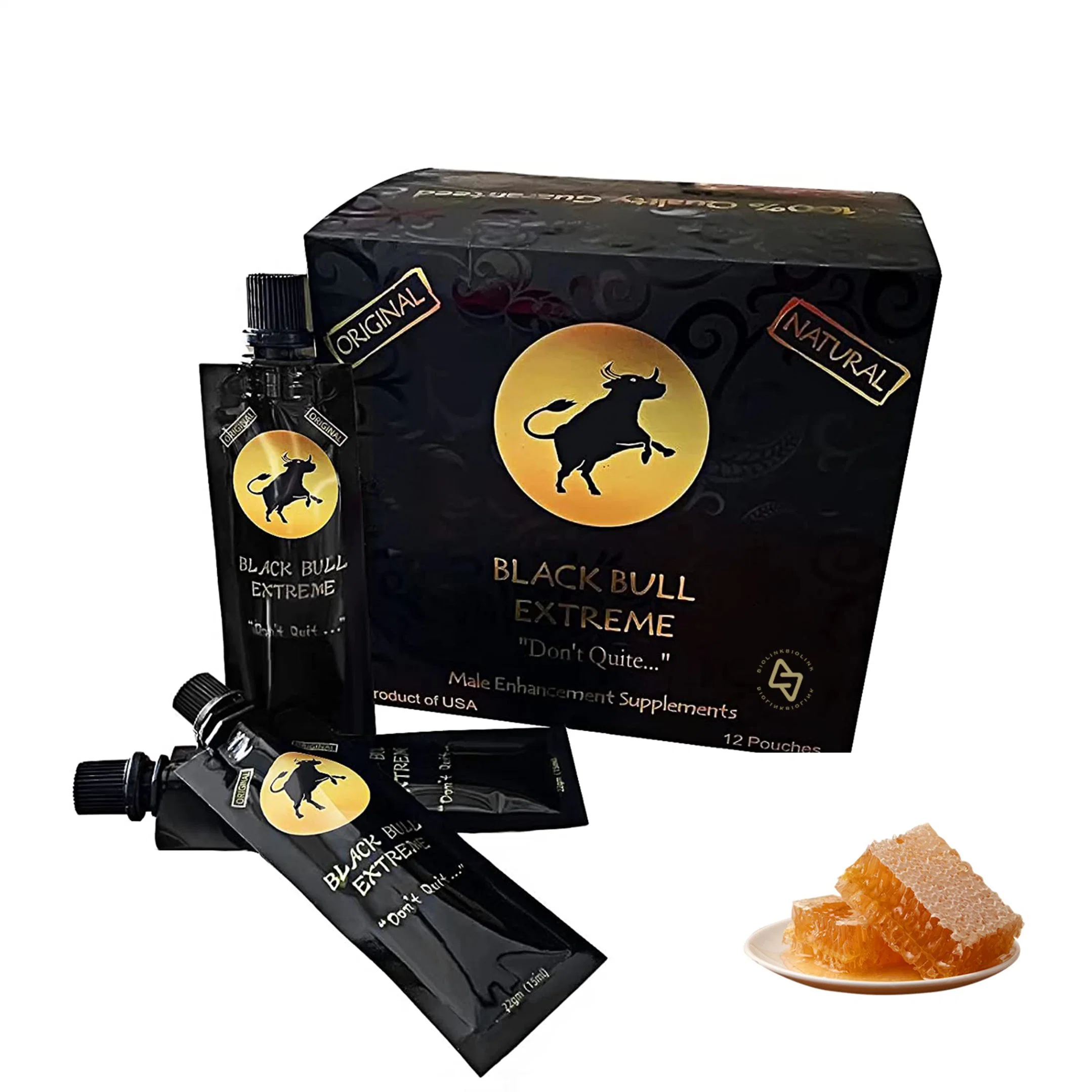 Single Serving VIP Vita Honey Positive Effect USA Ca Free Sample Testing Black Bull Honey