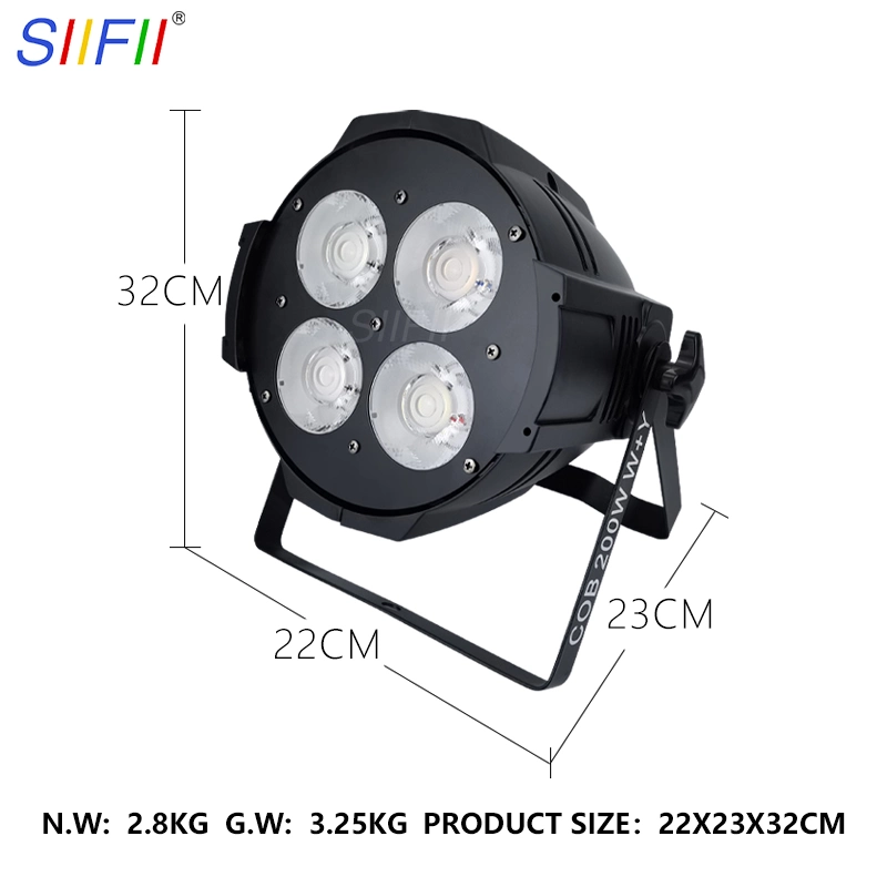 New Stage Lighting 4 Eyes 4X50W COB Blinder 2in1 Profile Spotlight 200W LED COB PAR Light COB LED Spot Stage Beam Vintage Light