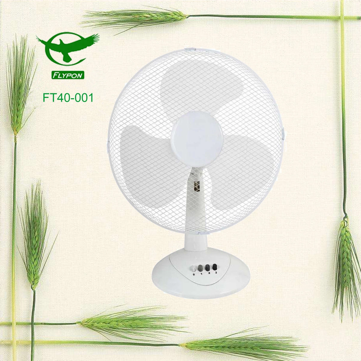 3 PP Blades 16inch Table/Desk Fan with Cooler Wind