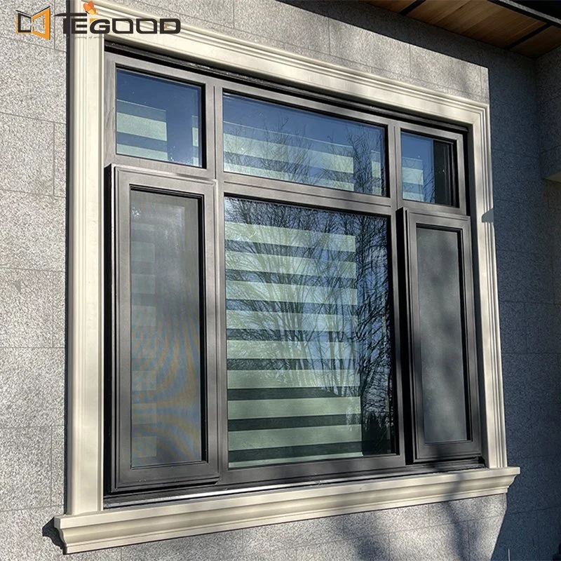 Thermal Bridge Heat Insulation Double Glass Low-E Aluminum Hinged Window