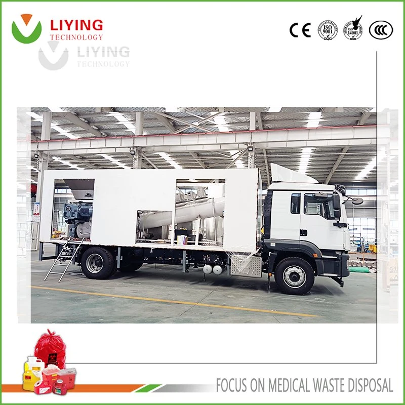 Medical Waste Emergency Disposal Waste Treatment Disinfection by Microwave Mobile Disinfection Vehicle