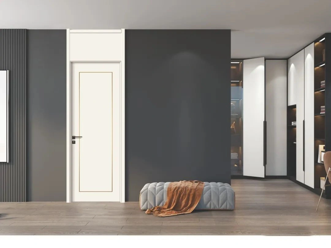 Eco-Friendly Interior Wood Plastic WPC/PVC Wooden Door