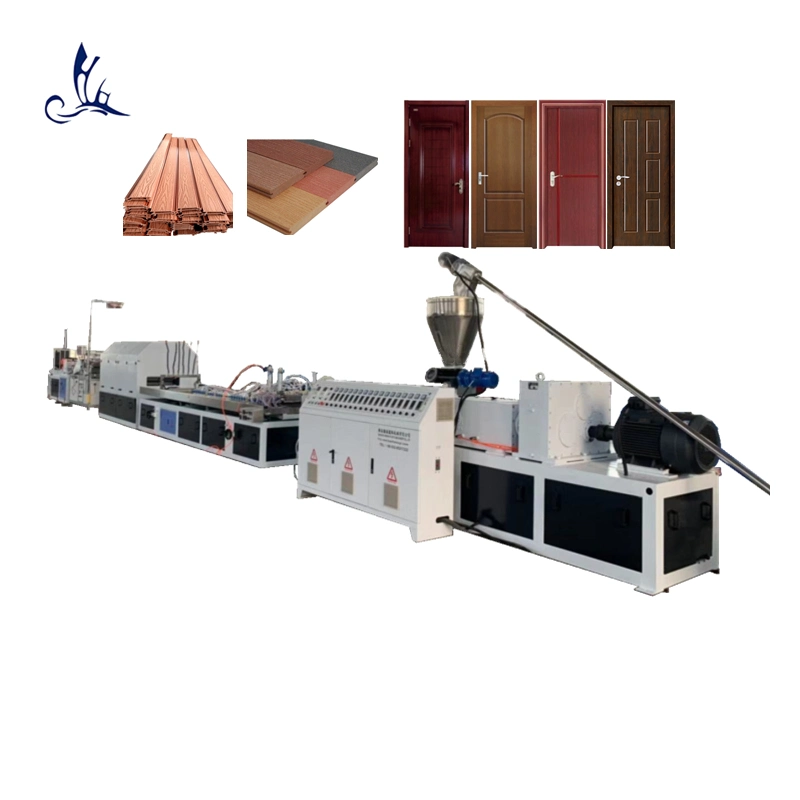 Plastic WPC PVC/PP/PE Wood Composite Solid/Hollow Window Foam Door Frame Making Machine Extrusion Line