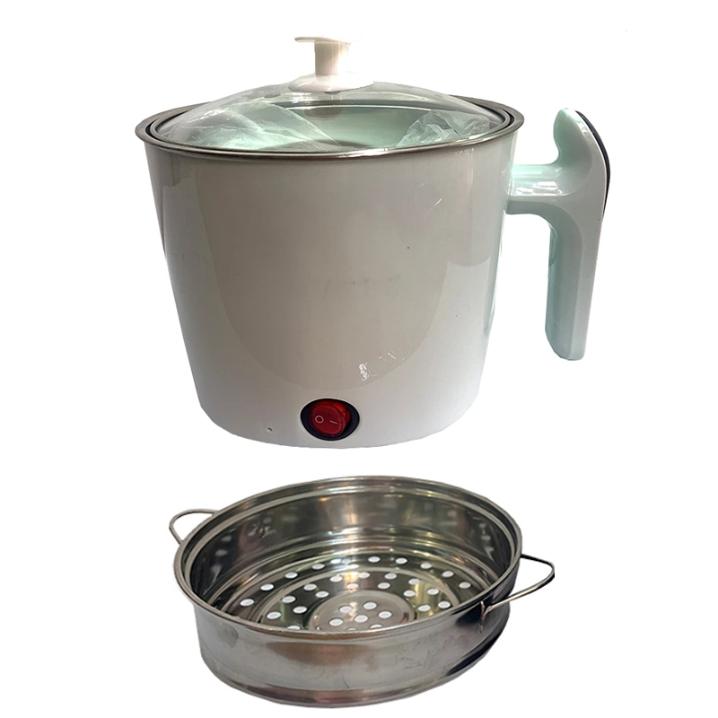 Panela eléctrica estilo panela panela panela panela panela panela Mini panela a vapor multicooker com vidro Copo medidor de arroz e placa de aço inoxidável a vapor da tampa