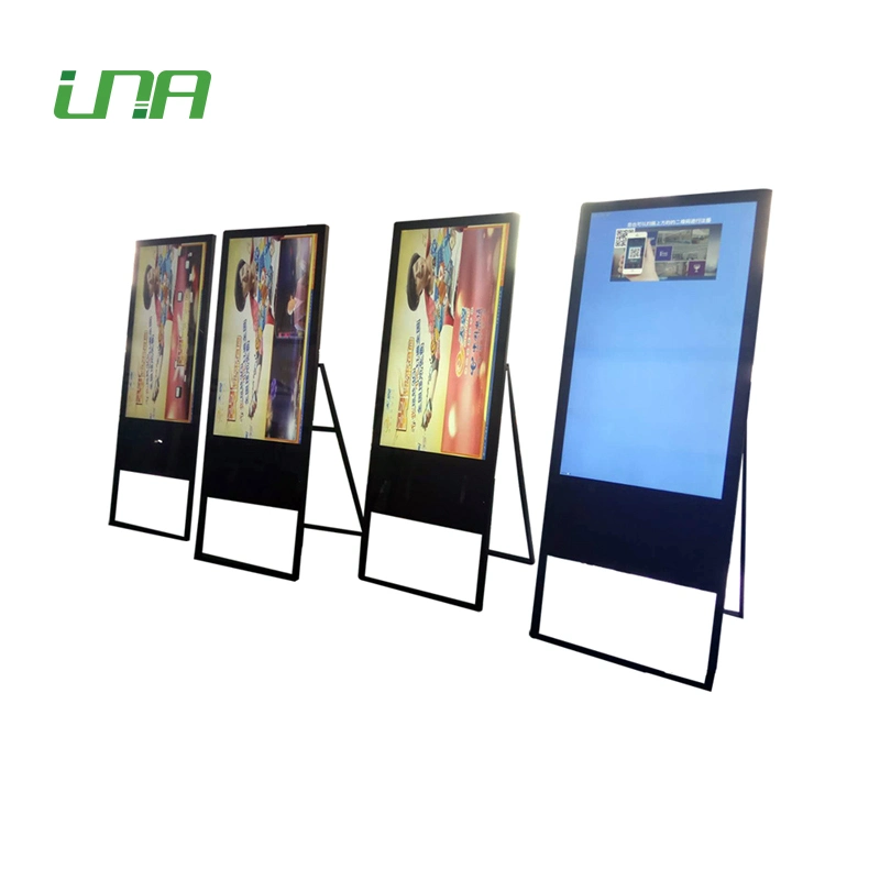 Advertising 55inch LCD Video Display Poster Vertical Digital Kiosk for Restaurant Menu