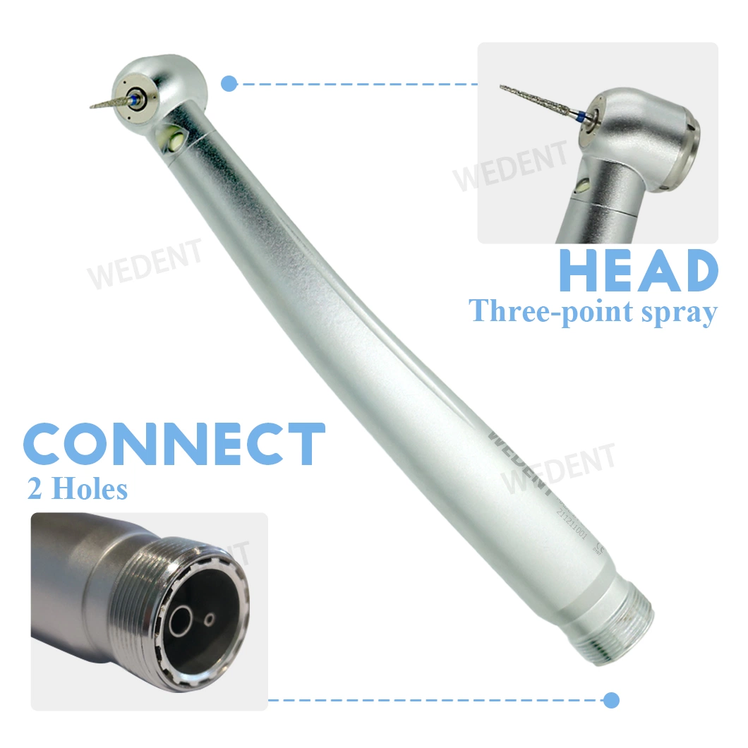 Wedent Dental High Quality LED High Speed Handpiece 2/ 4 Holes Ceramic Bearing Dental Handpiece