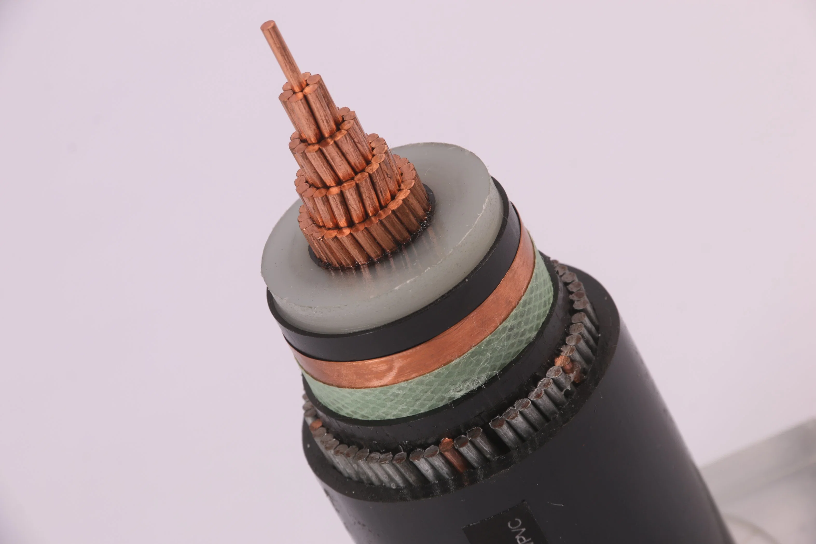 Copper Cu XLPE Insulated Mv Armoured Cable Stainless Steel Tape Armour One Phase High Tension Power Cable