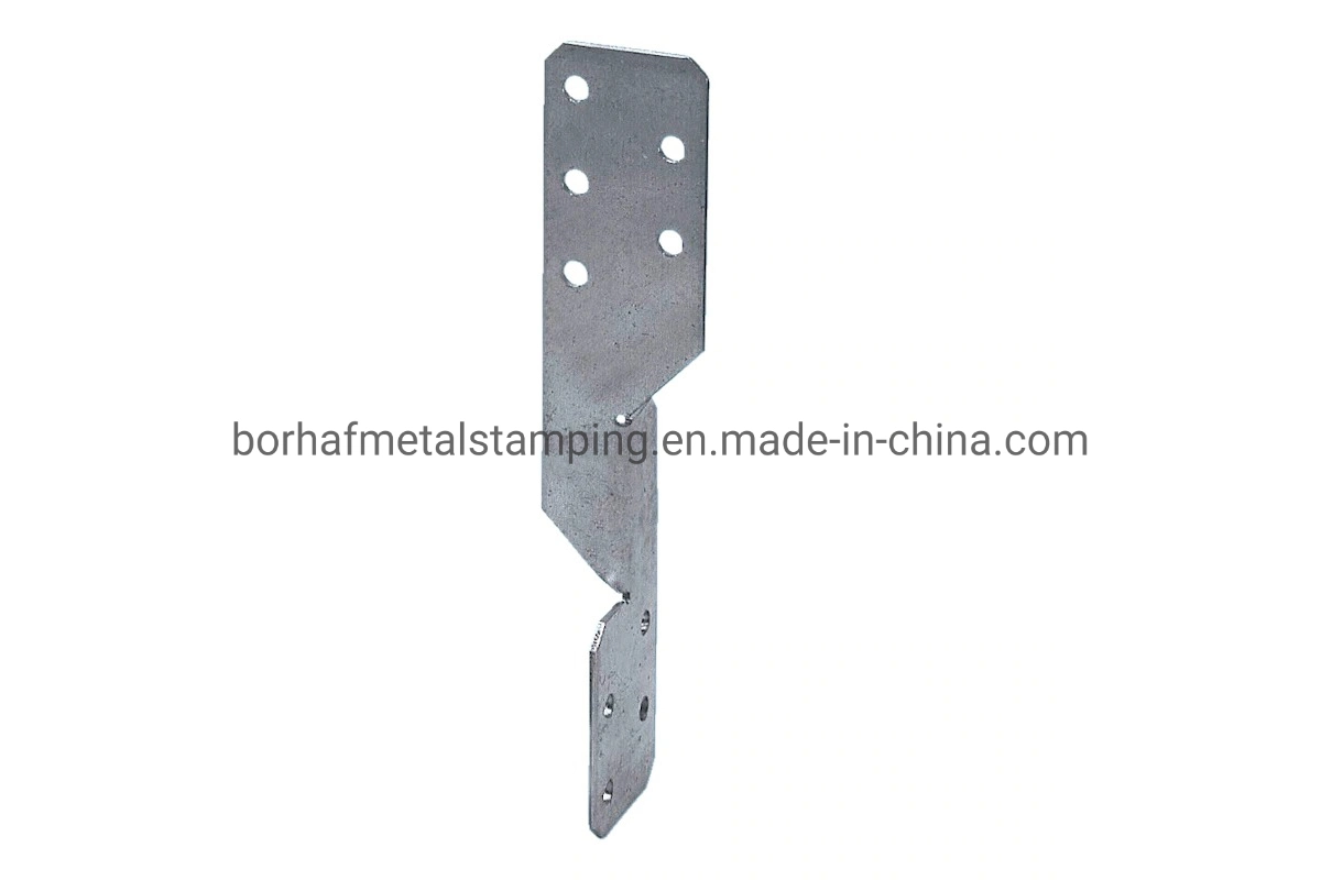 Material de Construcción de China y formaron preperforados Conectores de acero galvanizado en caliente de la madera el conector conectores de Acero Galvanizado Purlin Tie