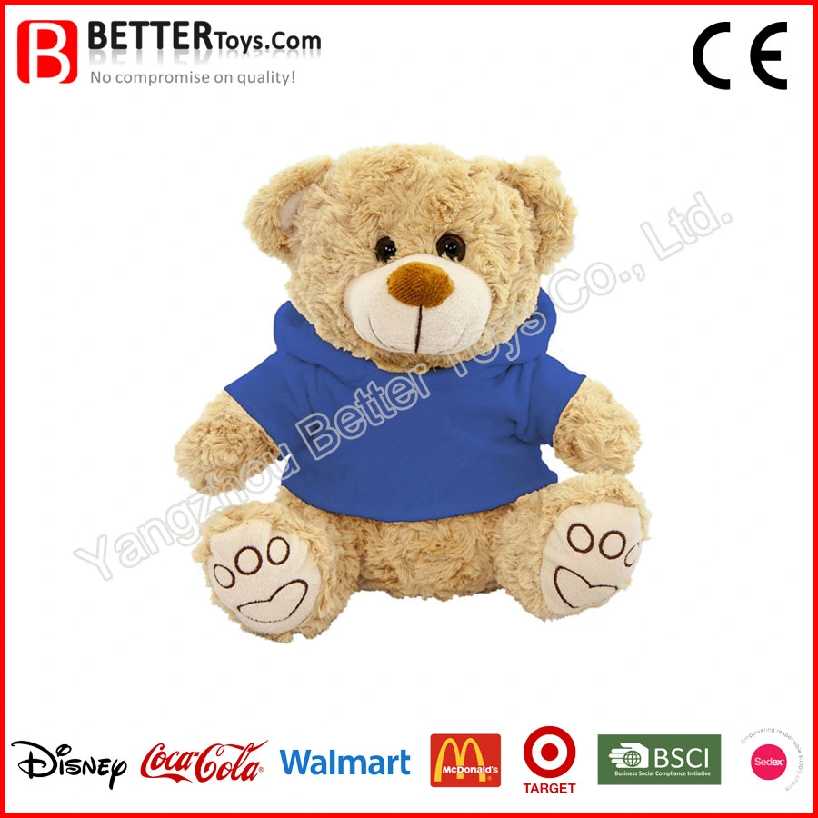 Promoción Custom Bear con Hoodie Soft Plush Toys Fabricante in China