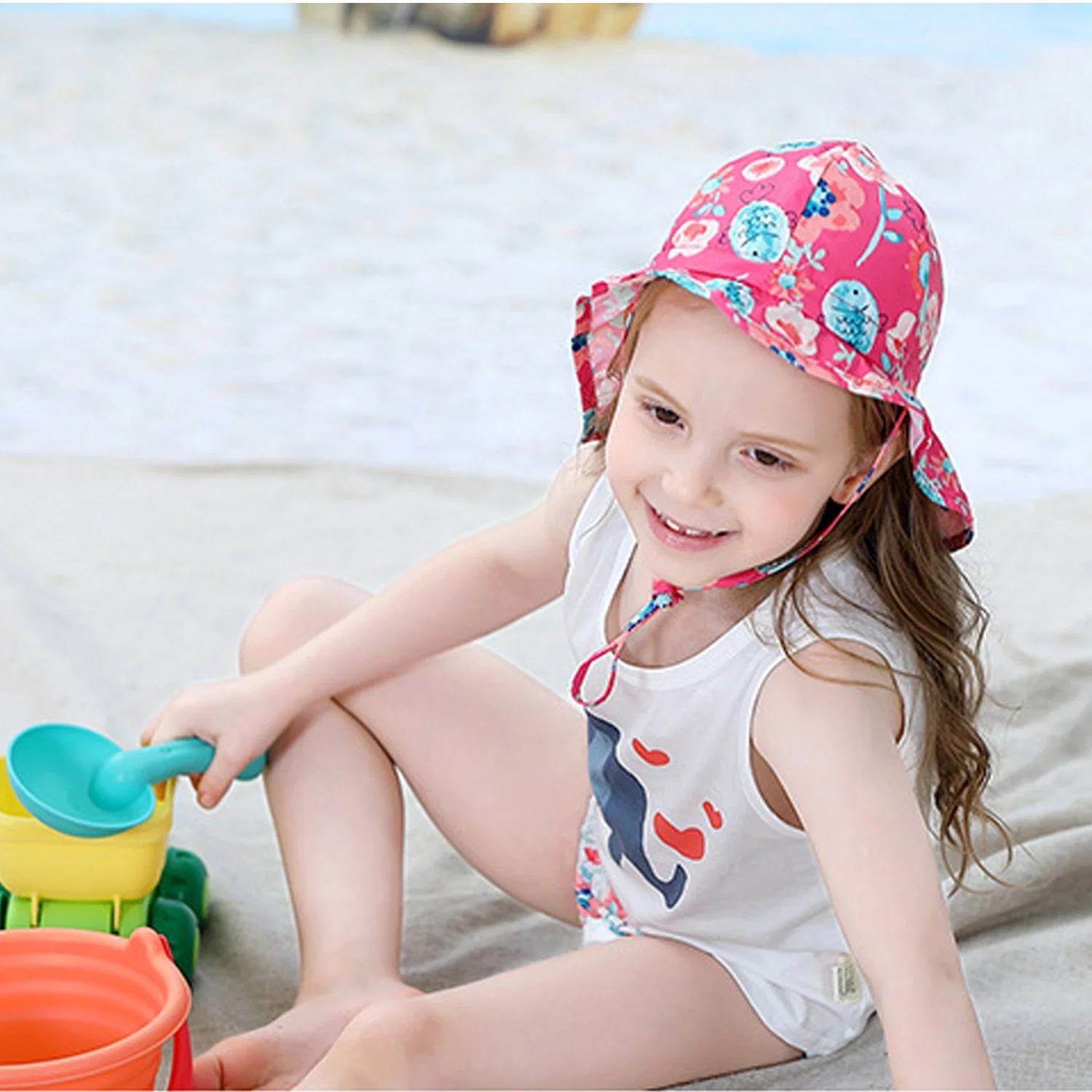 Boys and Girls UV Protection Large Brimmed Sun Hats