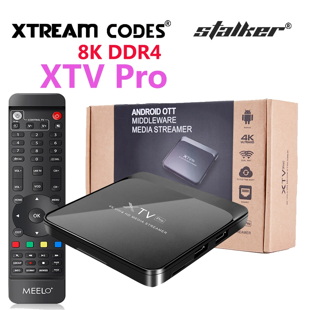 2022 Hot Sale XTV PRO Dual Band 5g Media Streaming YouTube STB Media Nuevo MyTV en línea