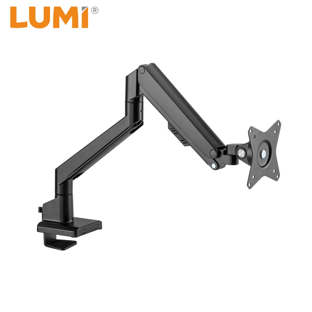 OEM LUMI Ergonomic Desktop Computer Stand Full Motion Aluminum Single Monitor Arm