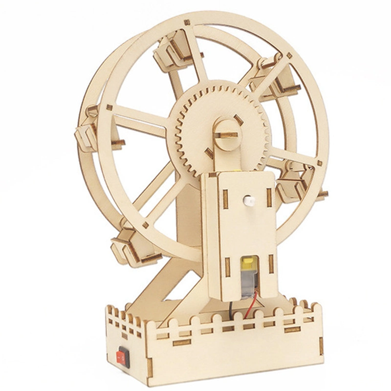 Custom Physic Science Kit Wooden Ferris Wheel Puzzle Toy for Parent-Child Game