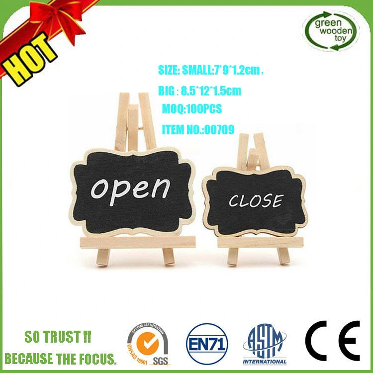 Small Green Wooden Blackboard Kids Writing Double Side Blackboard for Sale