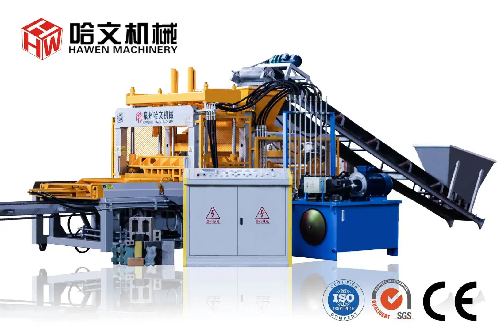 Making Wall Block Machine Cement Brick Equipment Used in Squares, Gardens