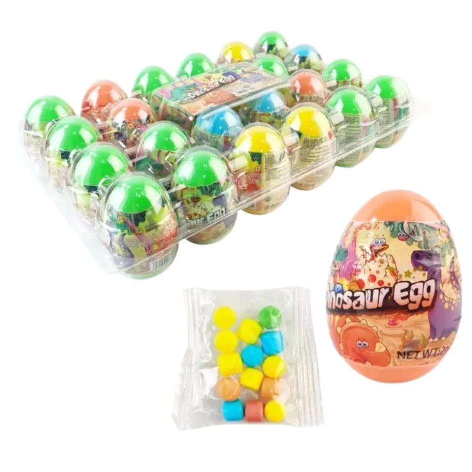 New Type China Confectionery Halal OEM Hot Sell Dinosaur Egg Hard Toy Candy