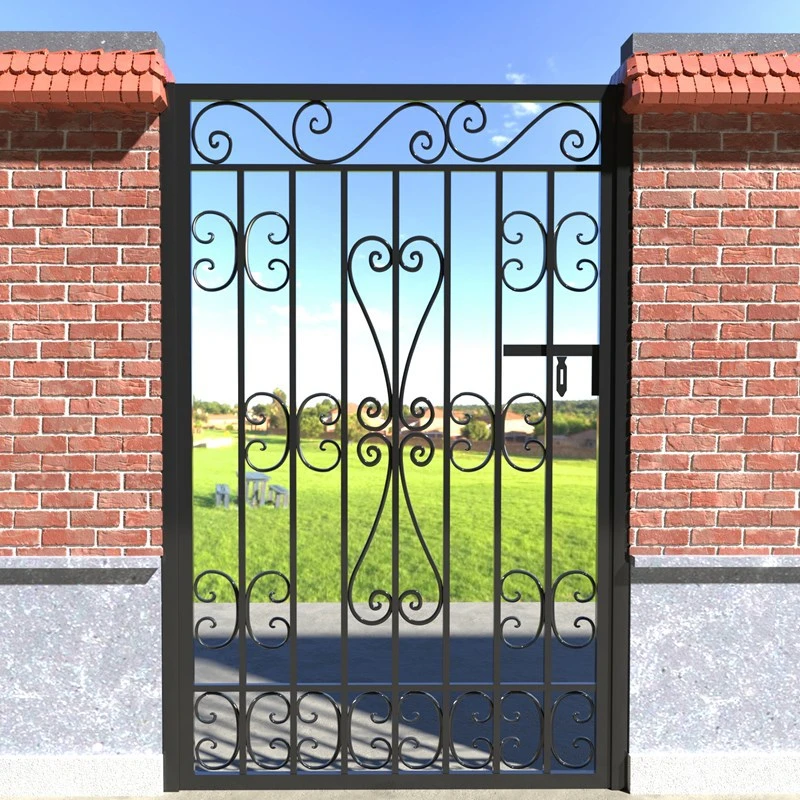 Custom Fabrication Gate Design Laser Cutting Iron Gate Aluminum Powder Coated Gate Garden Metal Fence