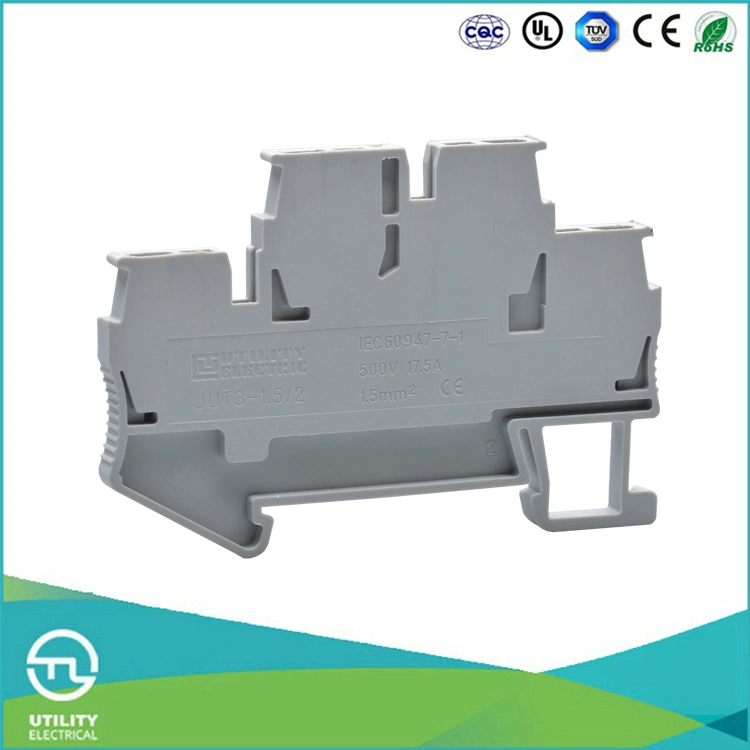 Utl Terminal Block Spring Type DIN Rail Terminal Block