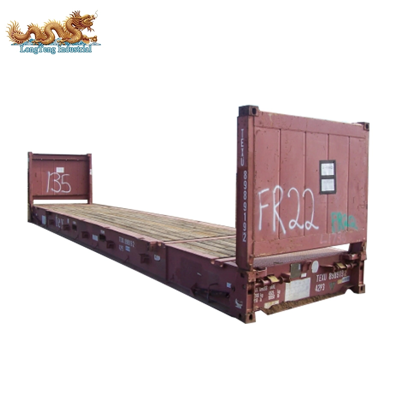 Used 40 FT Flat Rack Shipping Container for Sale in Stock