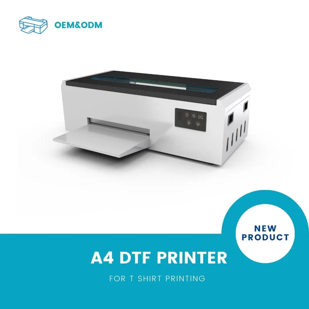 Erasmart pequenos um Digital4 L805 Toner Branco transferência do rolo de filme PET tecido Pano Impressora Dtf directamente ao filme T-shirts máquina de impressão