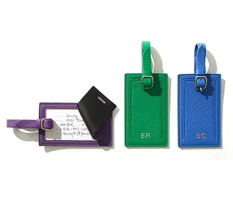 Standard Rectangular Mini PU Travel Luggage Tag