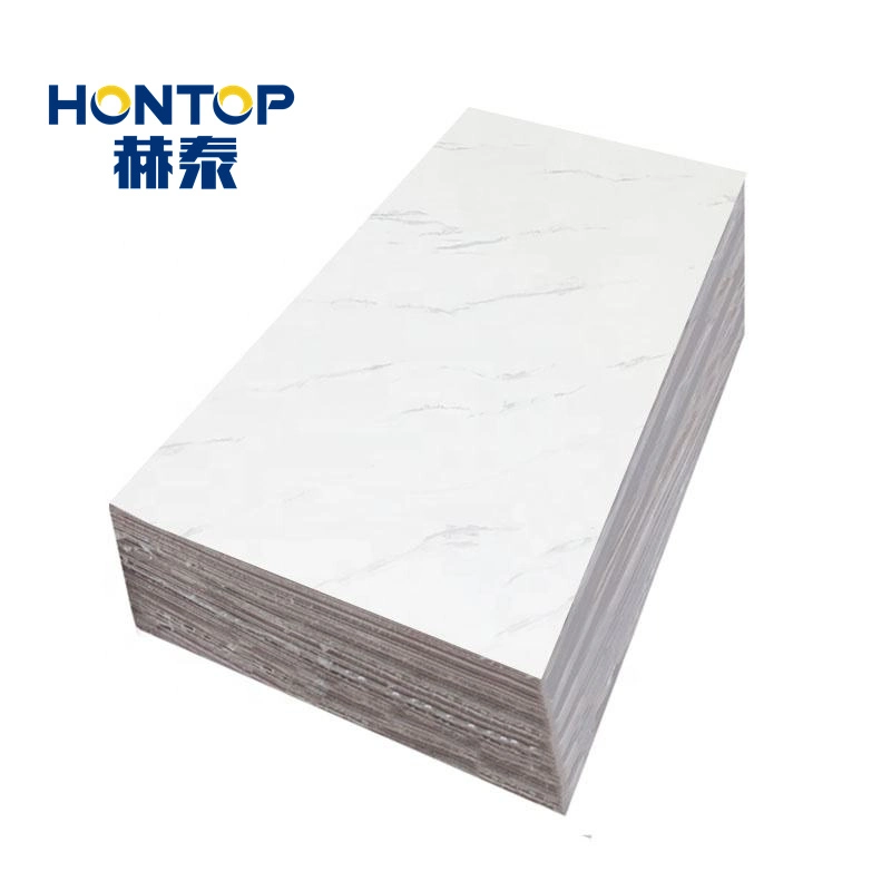 Plastic UV Marble Wall Panel House Customized Size PVC Marble Sheet