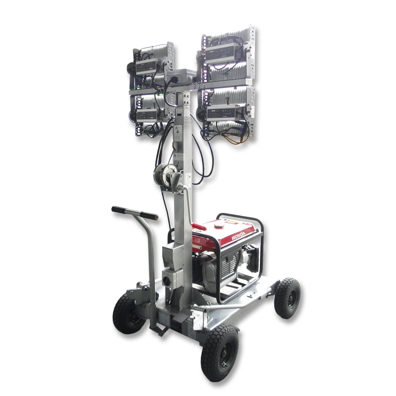 Moteur essence ou diesel, industriel Tour Mobile d'éclairage LED 4*200W