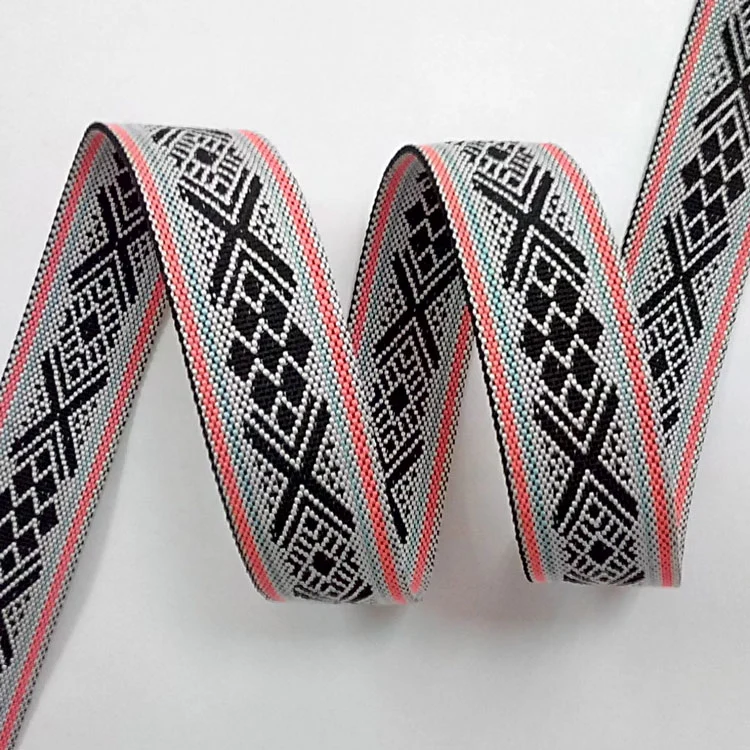 2cm Jacquard Poly Webbing for Garment Factory