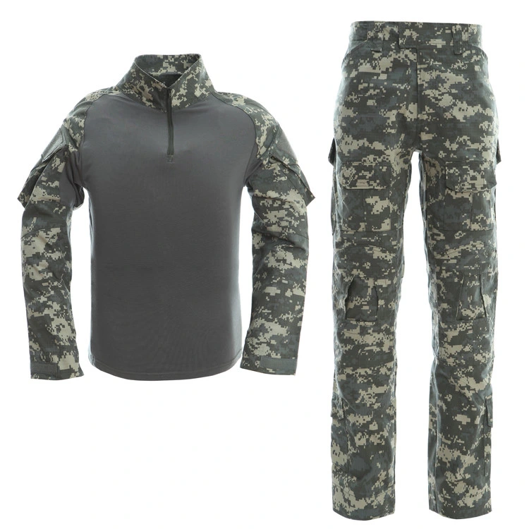 Meilleur vendeur ACU style militaire tactique multicam Ripstop Camouflage costumes Vêtements