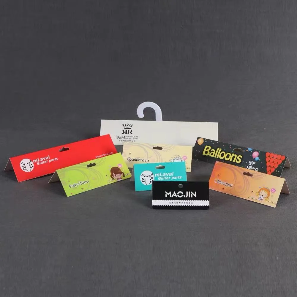 Custom Printed Cardboard Paper Header Card, OPP Bag Header Card Printing