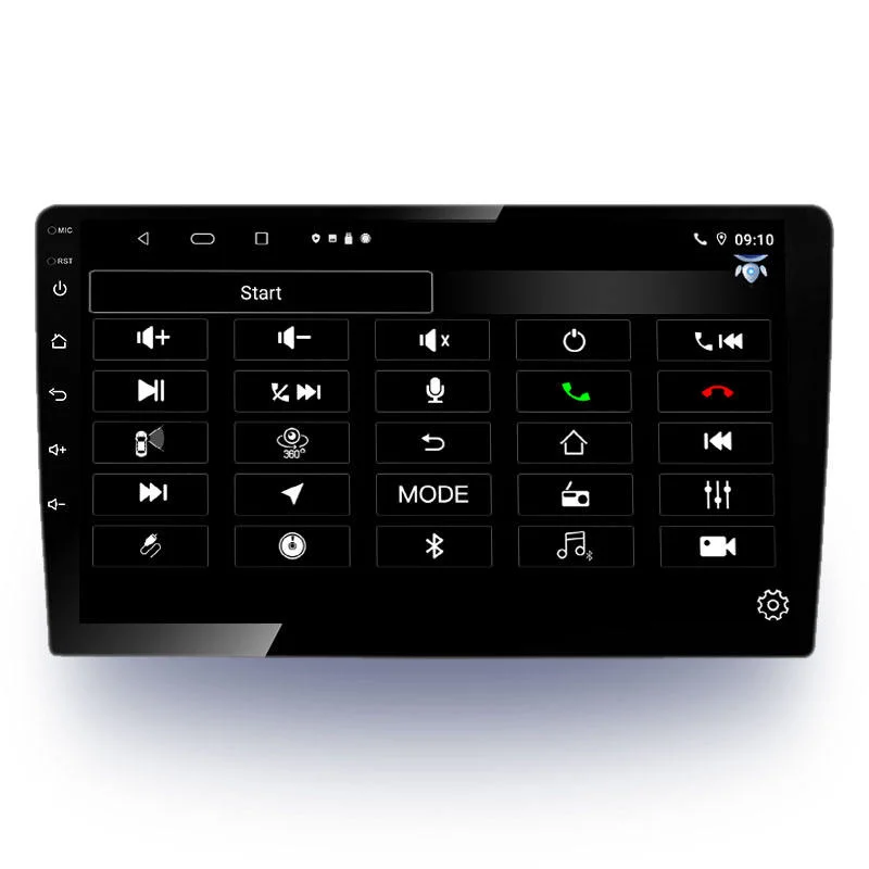 Reproductor de DVD para coche de 10,0 pulgadas Android 9 pantalla táctil Multimedia Sistema de radio para Honda Civic 2015 2020 DSP GPS Navegación Audio para coche