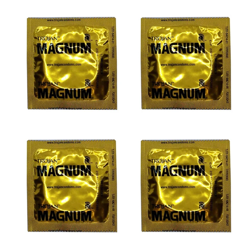 Trojan Magnum Condoms Ultra Fine, Extra Lubricated Natural Rubber Latex Condoms for Men Safety Guard Premium Brand