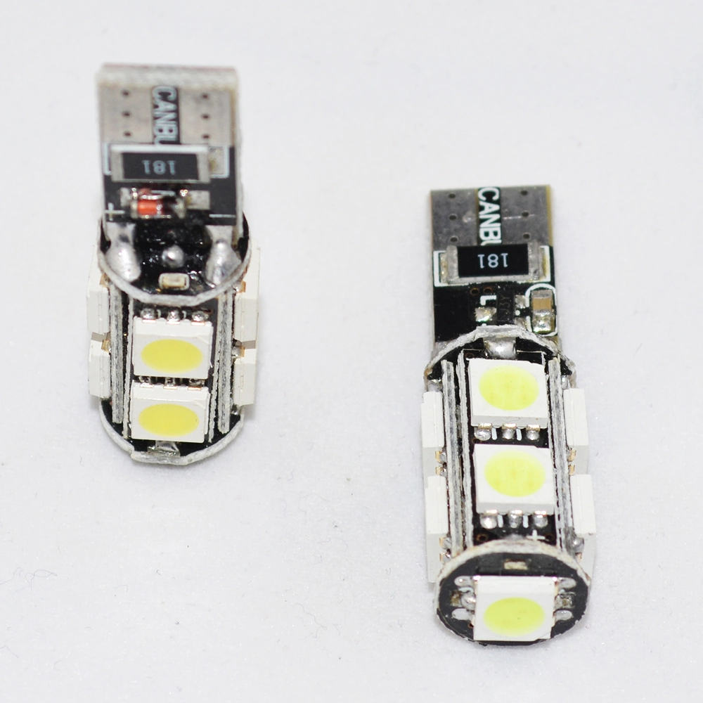 مصابيح LED الرقم SMD 5050 T10 Auto License Lights 194 T10 LED مصباح LED تلقائي أبيض إضاءة سيارة LED طراز T10 LED إسفين تلقائي المصباح