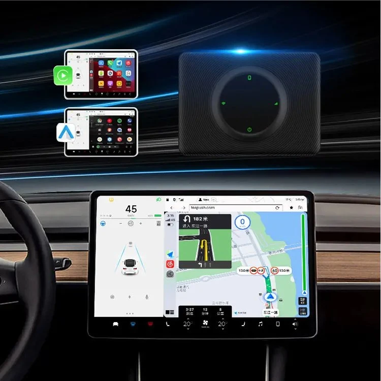 Wemaer Carlinkit inalámbrico CarPlay Dongle Tesla Accesorios Caja inteligente de coche Para Tesla Modelo 3 X y S