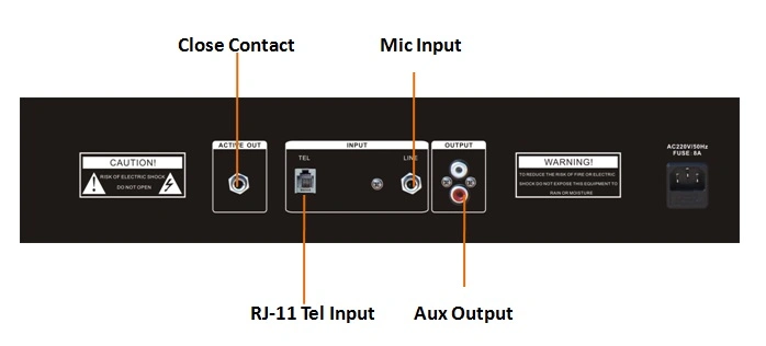 Public Address System Telephone Pabx Paging Interface