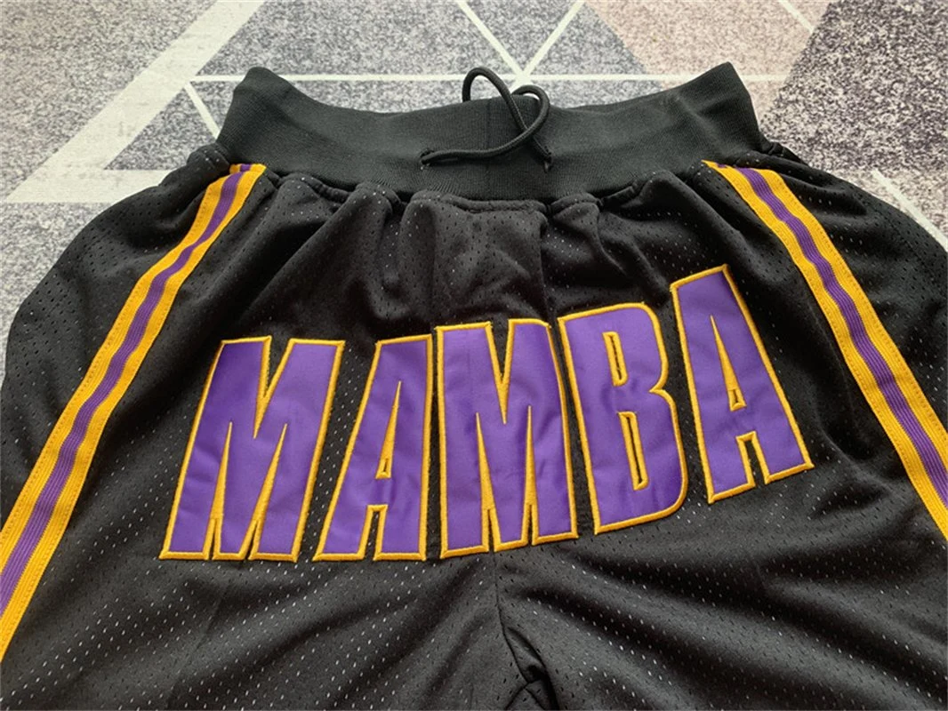 Free Shipping Retro Basketball Shorts Black Mamba #8 24 Classic Boxer Shorts