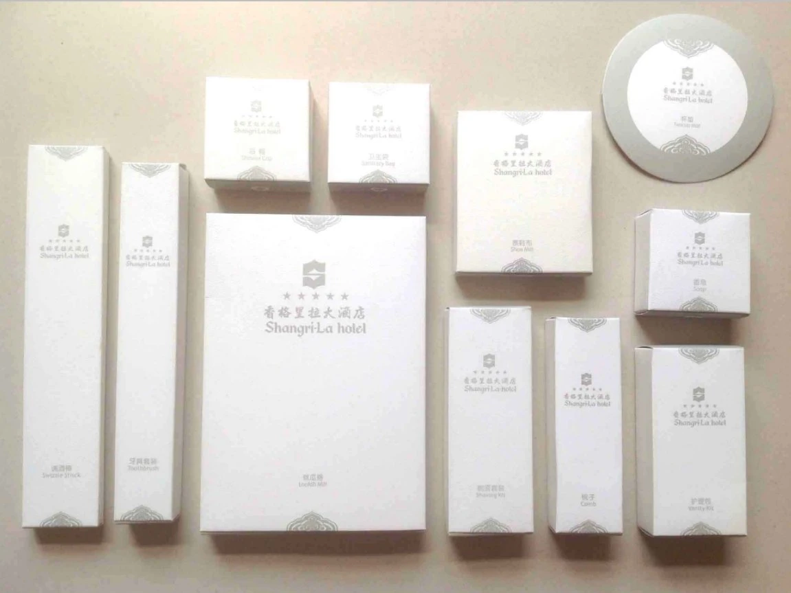 Papel de pedra para o pacote de produtos de higiene pessoal do Hotel